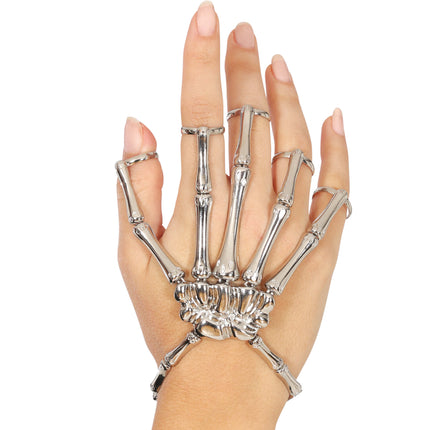 Halloween Ring Silber Skelett
