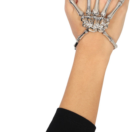 Halloween Ring Silber Skelett