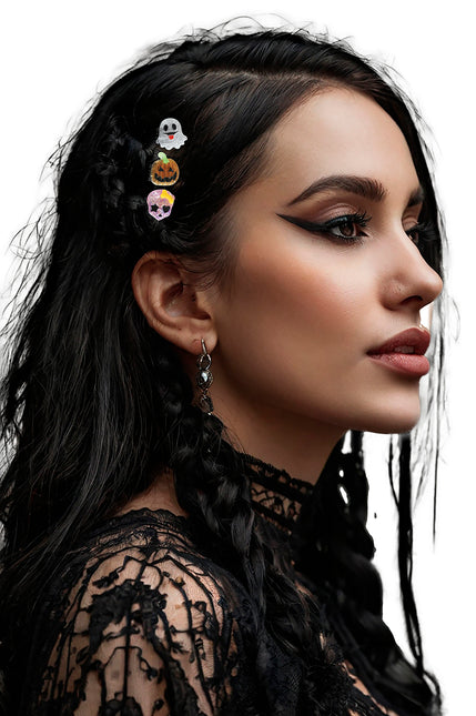 Halloween Haarnadeln Metall 3tlg