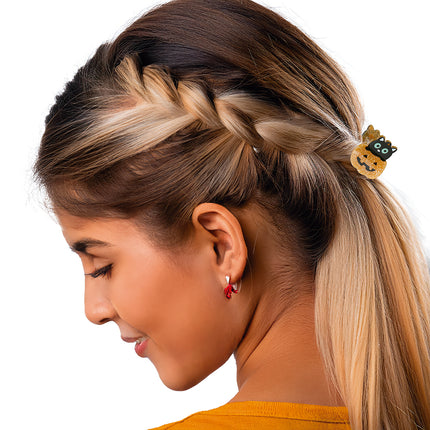 Halloween Haarspange Kürbis und Gespenst 5tlg