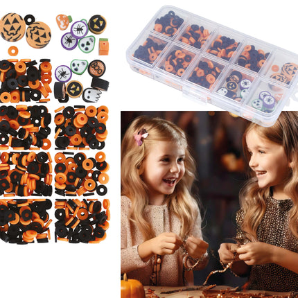 Halloween Bastelset Armbänder Perlen machen