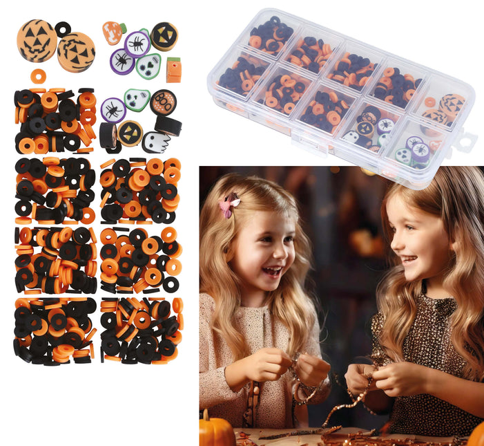 Halloween Bastelset Armbänder Perlen machen