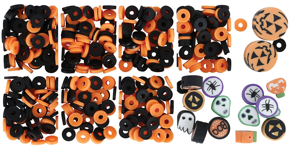 Halloween Bastelset Armbänder Perlen machen