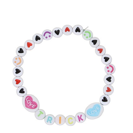 Halloween Bastelset Armband Buchstaben und Zahlen herstellen