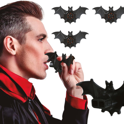 Schwarze Fake Fledermaus 9cm 3Stück