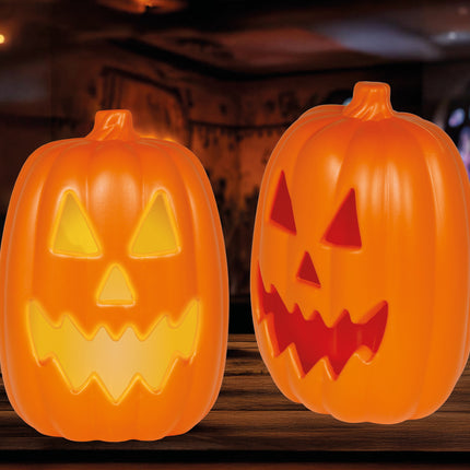 Halloween-Kürbis mit Licht und Sound 30cm