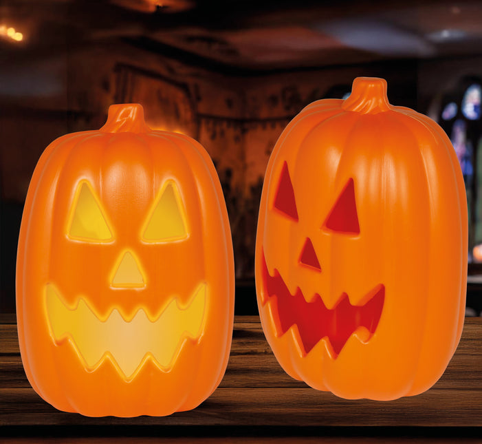 Halloween-Kürbis mit Licht und Sound 30cm