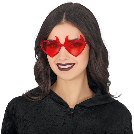 Halloween Brille Red Devil