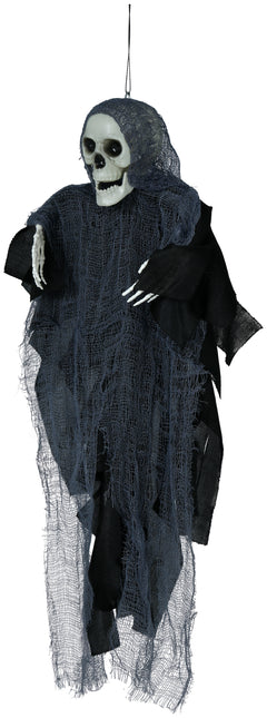 Halloween Puppe Skelett mit Tunika 40cm
