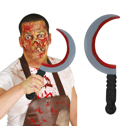 Halloween Fake Messer Halbmond 35cm