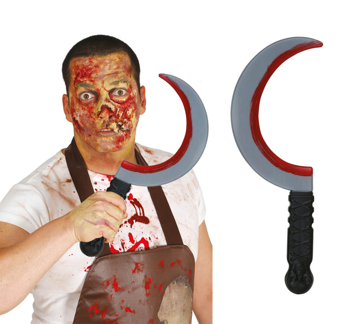 Halloween Fake Messer Halbmond 35cm