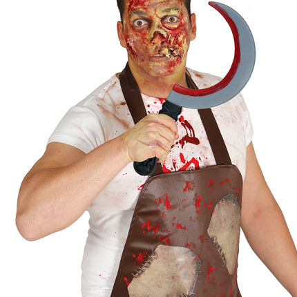Halloween Fake Messer Halbmond 35cm