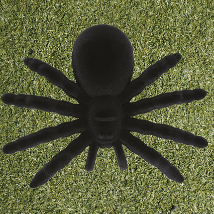 Schwarze Fake Spinne 14cm