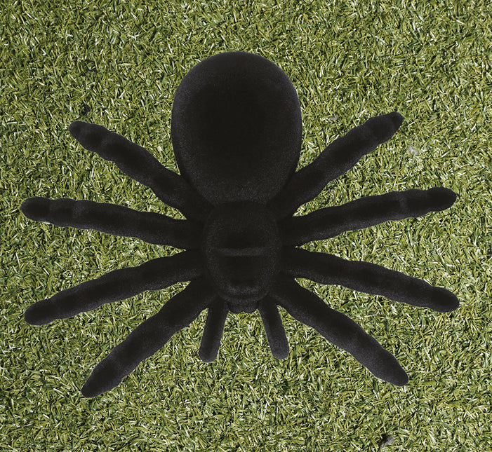 Schwarze Fake Spinne 14cm