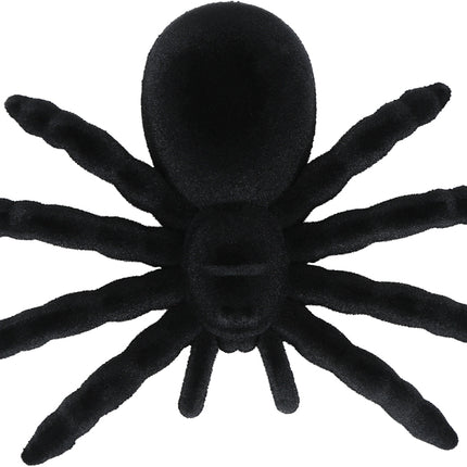Schwarze Fake Spinne 14cm