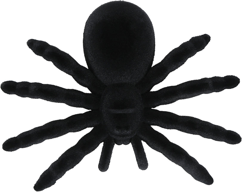 Schwarze Fake Spinne 14cm