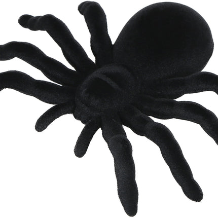 Schwarze Fake Spinne 14cm