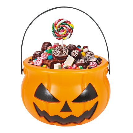 Halloween Eimer Kürbis 11cm