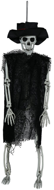 Halloween Skelett mit Hut 47cm