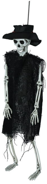 Halloween Skelett mit Hut 47cm