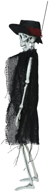 Halloween Skelett mit Hut 47cm