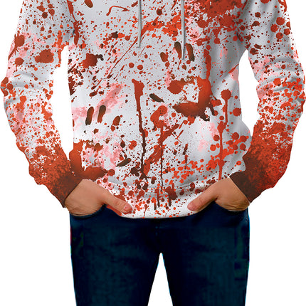 Rot Weißer Pullover mit Maske