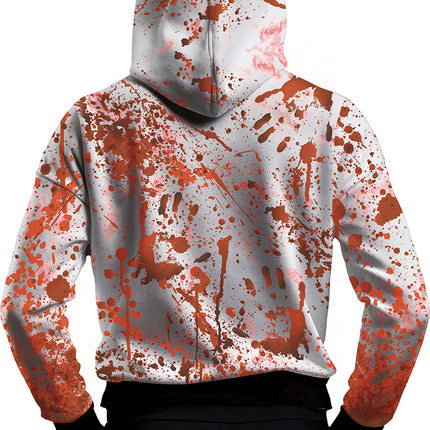 Rot Weißer Pullover mit Maske