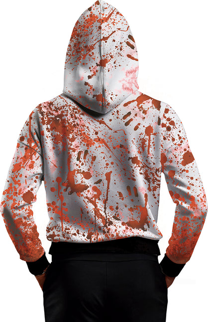 Rot Weißer Pullover mit Maske