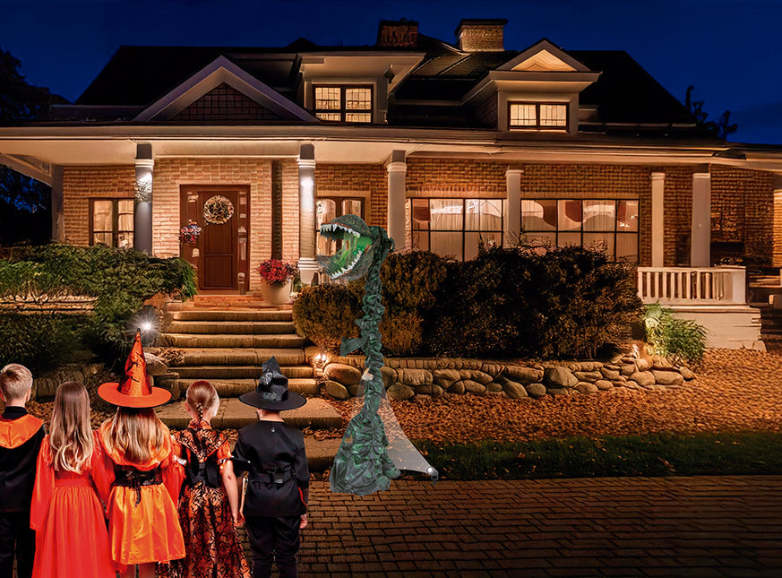 Halloween-Pflanzenattrappe fleischfressend mit Licht, Ton und Bewegung
