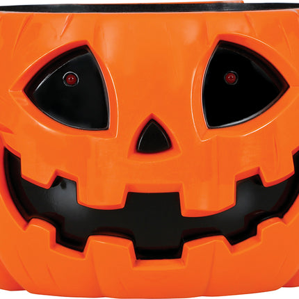 Halloween Schale Kürbis Licht, Ton und Bewegung 15cm