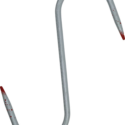 Silberner Fake-Haken mit Blut 33cm