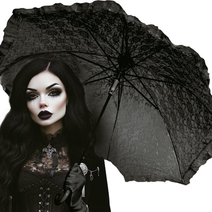 Zwart Paraplu Gothic