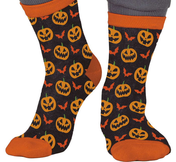 Halloween Socken Kürbis