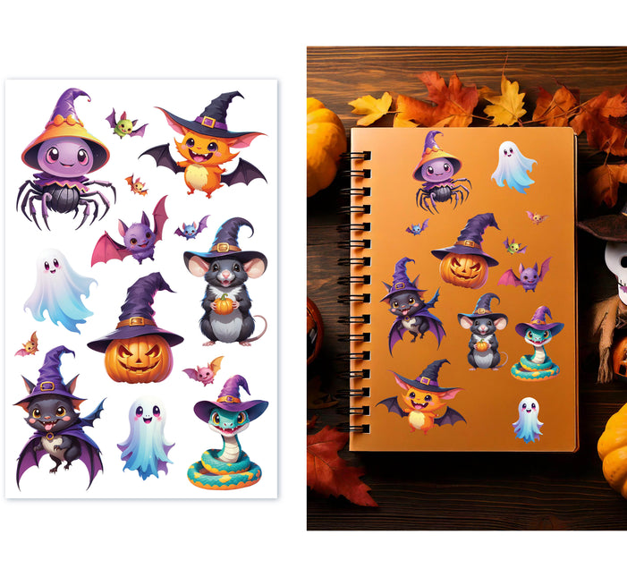 Halloween Aufkleber Bunt