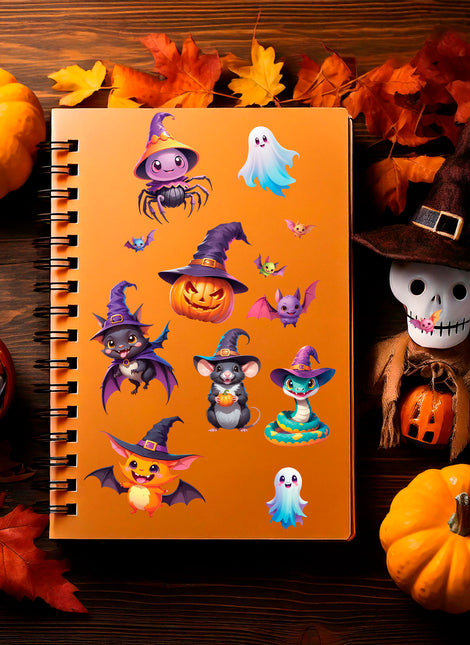Halloween Aufkleber Bunt