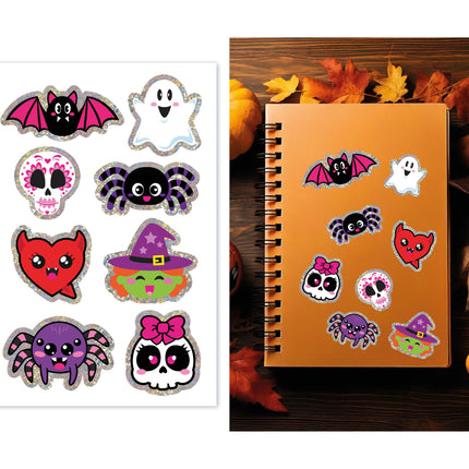 Halloween Aufkleber Spinne