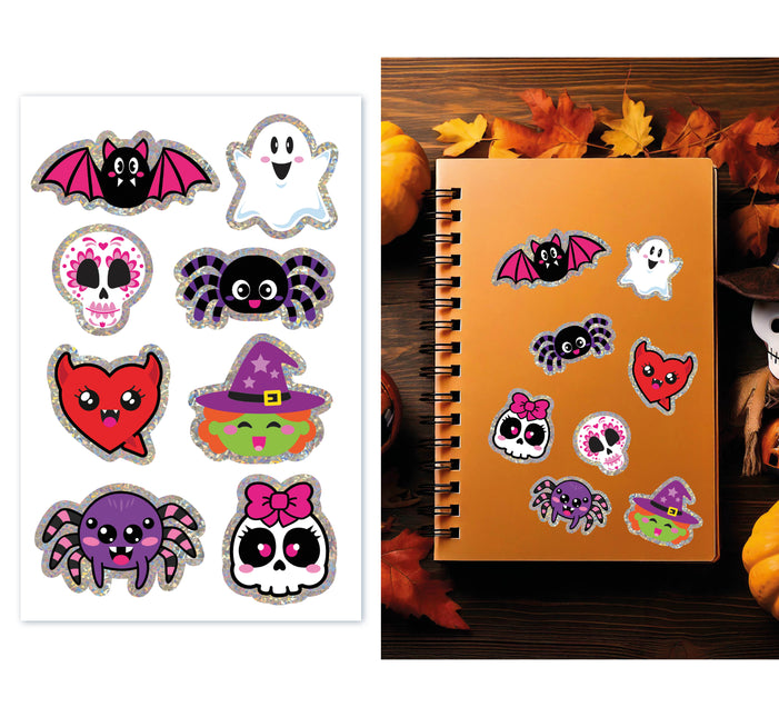 Halloween Aufkleber Spinne