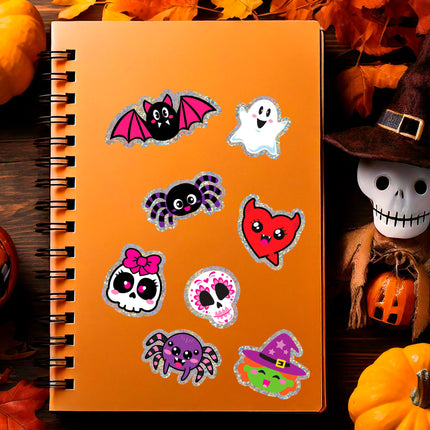 Halloween Aufkleber Spinne