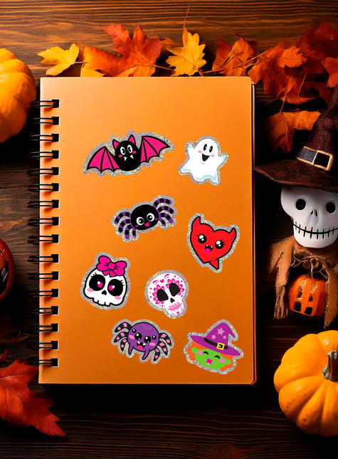 Halloween Aufkleber Spinne