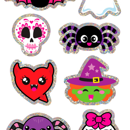 Halloween Aufkleber Spinne