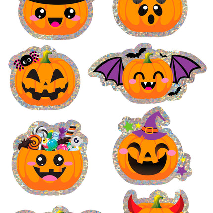 Halloween Aufkleber Kürbis