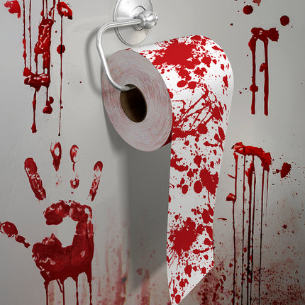Halloween Toilettenpapier mit Blut