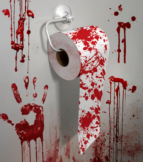 Halloween Toilettenpapier mit Blut