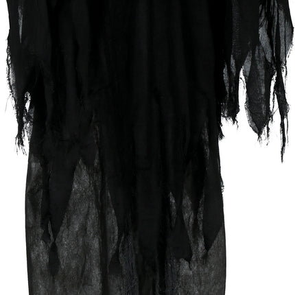 Halloween Puppe Skelett Schwarz Zwei Schädel mit Licht und Sound 1,7m