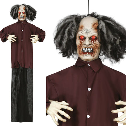 Halloween-Puppe Zombie mit Licht, Ton und Bewegung 1,8 m