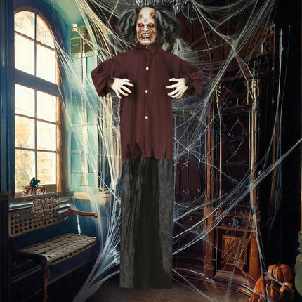 Halloween-Puppe Zombie mit Licht, Ton und Bewegung 1,8 m