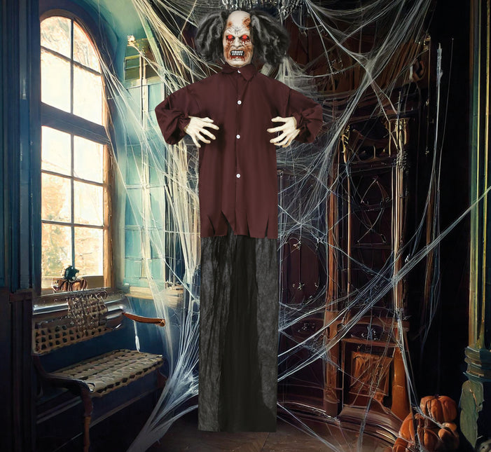 Halloween-Puppe Zombie mit Licht, Ton und Bewegung 1,8 m
