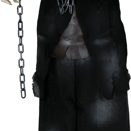 Halloween Puppe Zombie mit Licht, Sound und Bewegung 1,7m