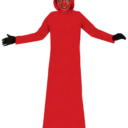 Rotes Kleid Kind mit Kapuze