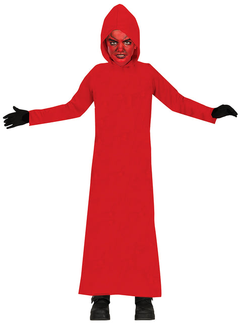 Rotes Kleid Kind mit Kapuze